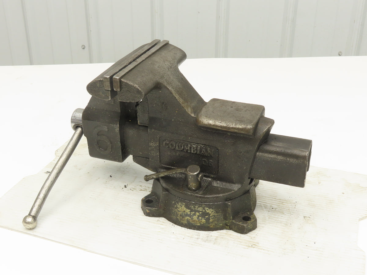 Columbian D6 Combination Pipe Bench Vise 6-1/2" Jaw Swivel Machinist