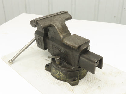 Columbian D6 Combination Pipe Bench Vise 6-1/2" Jaw Swivel Machinist