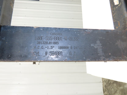 Cascade 100E Forklift Class 3 SideShift Attachment 20" x 42" Wide 10000lbs Yale