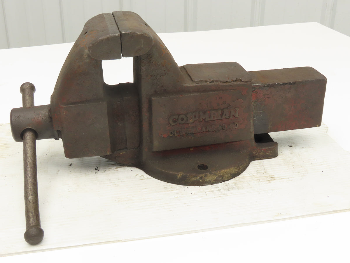 Columbian 504-M2 Fixed Bench Vise 4" Jaw 3-1/2" Throat Depth 8"Opening