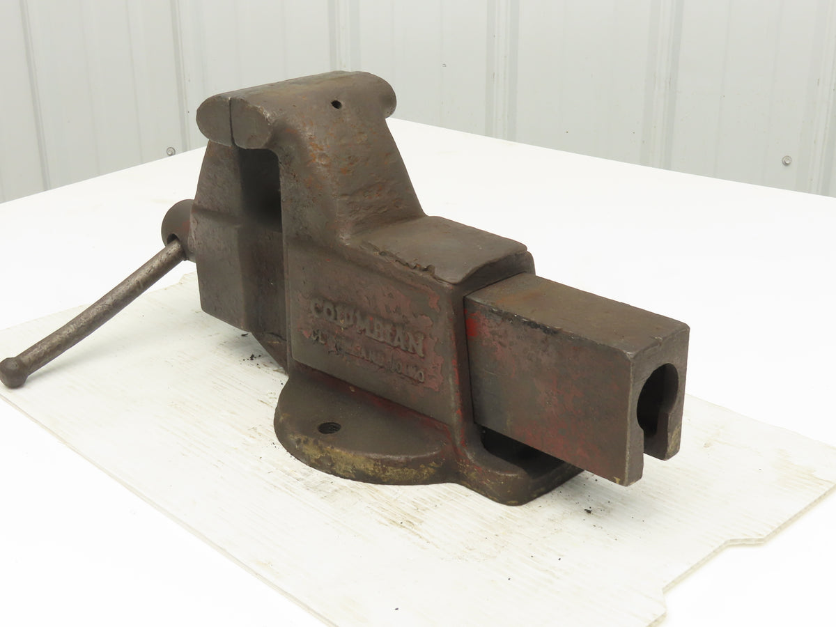 Columbian 504-M2 Fixed Bench Vise 4" Jaw 3-1/2" Throat Depth 8"Opening