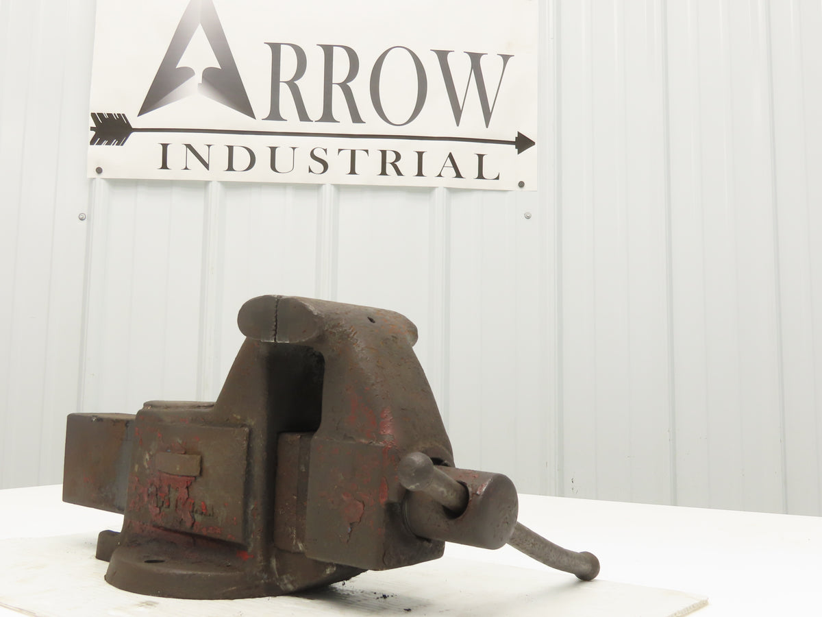 Columbian 504-M2 Fixed Bench Vise 4" Jaw 3-1/2" Throat Depth 8"Opening