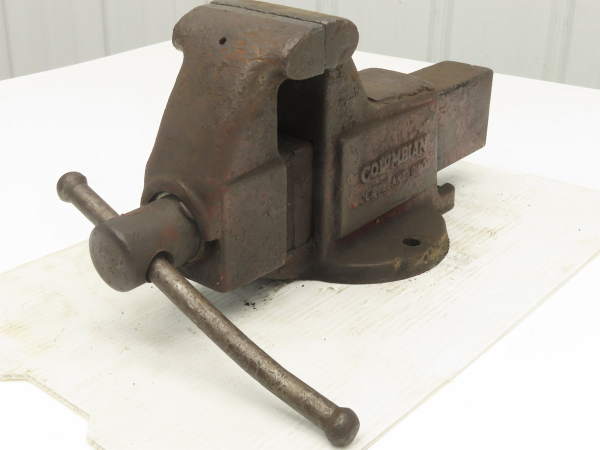 Columbian 504-M2 Fixed Bench Vise 4" Jaw 3-1/2" Throat Depth 8"Opening