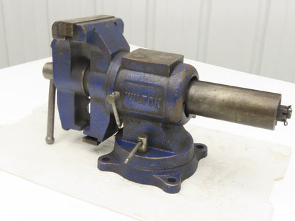 Wilton Combination Swivel Jaws Pipe Bench Vise 5" Jaw 360 Rotating Head & Base