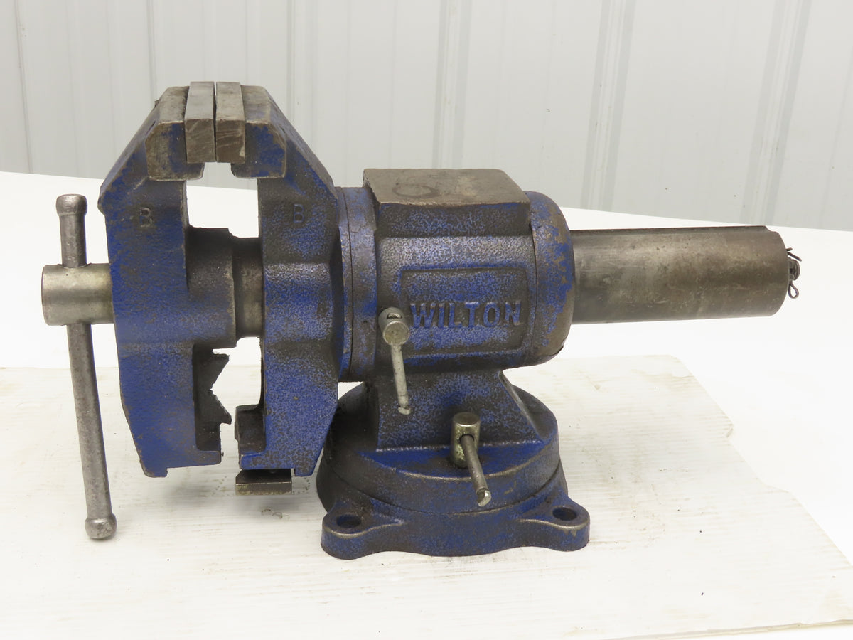 Wilton Combination Swivel Jaws Pipe Bench Vise 5" Jaw 360 Rotating Head & Base