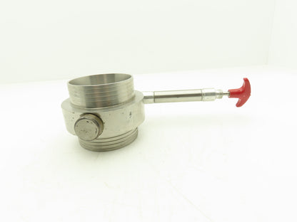 Gator Machine D86071A Stainless Steel Butterfly Valve Pneumatic Cylinder 3-1/4"