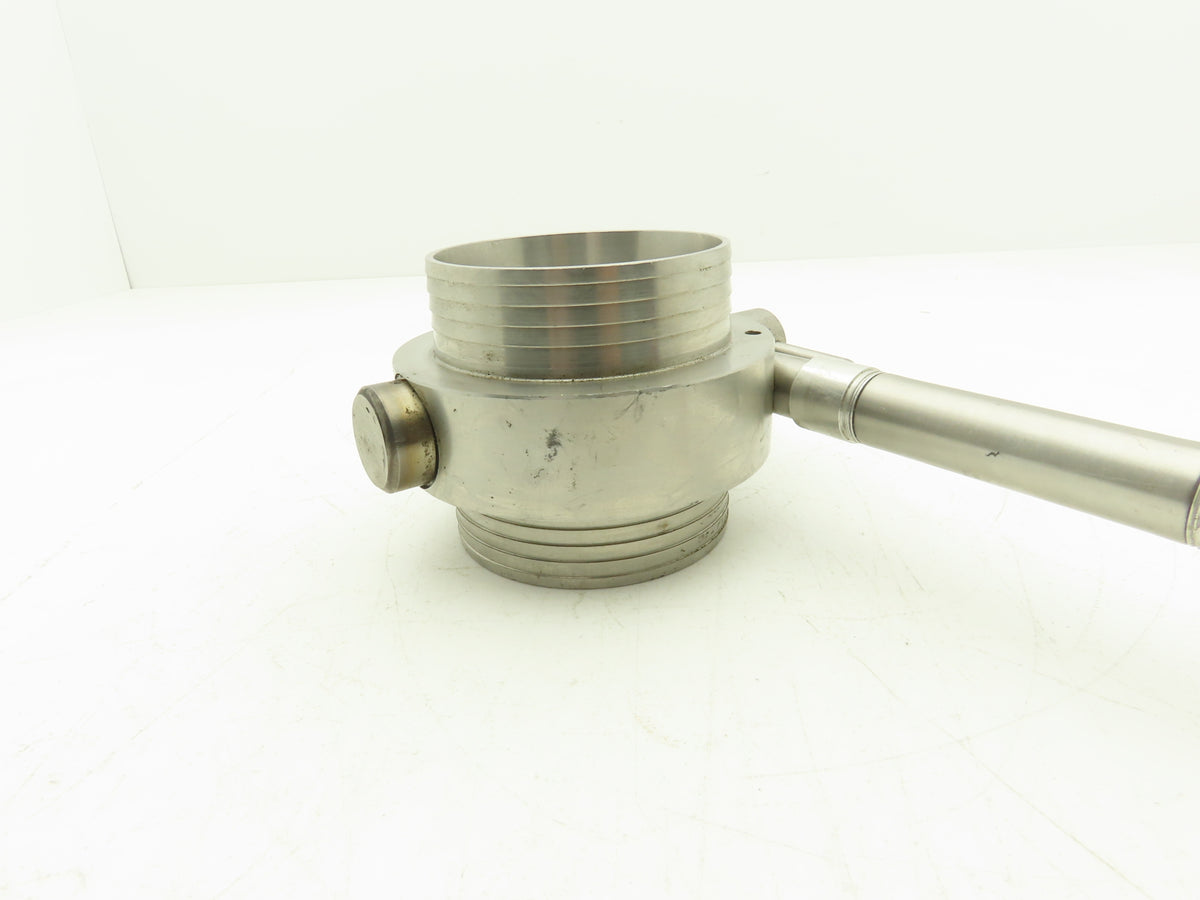 Gator Machine D86071A Stainless Steel Butterfly Valve Pneumatic Cylinder 3-1/4"