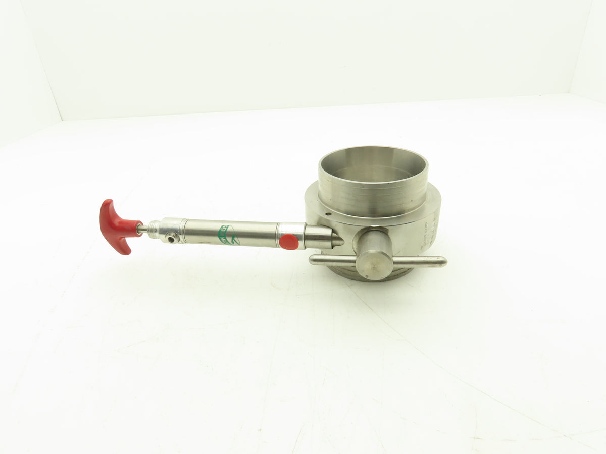 Gator Machine D86071A Stainless Steel Butterfly Valve Pneumatic Cylinder 3-1/4"