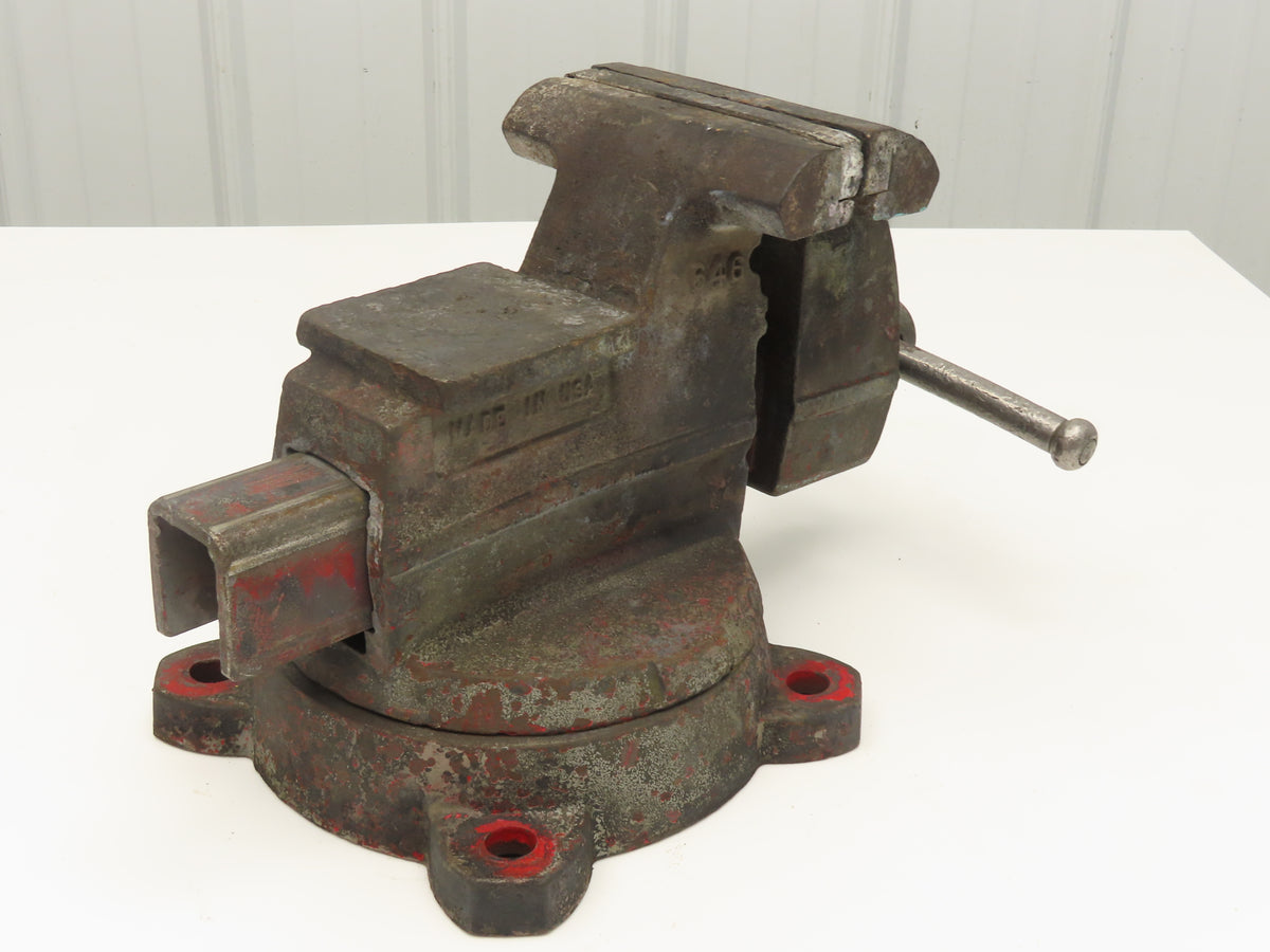 Wilton 646 Combination Pipe Bench Vise 6" Jaw Swivel Base Vintage Machinist