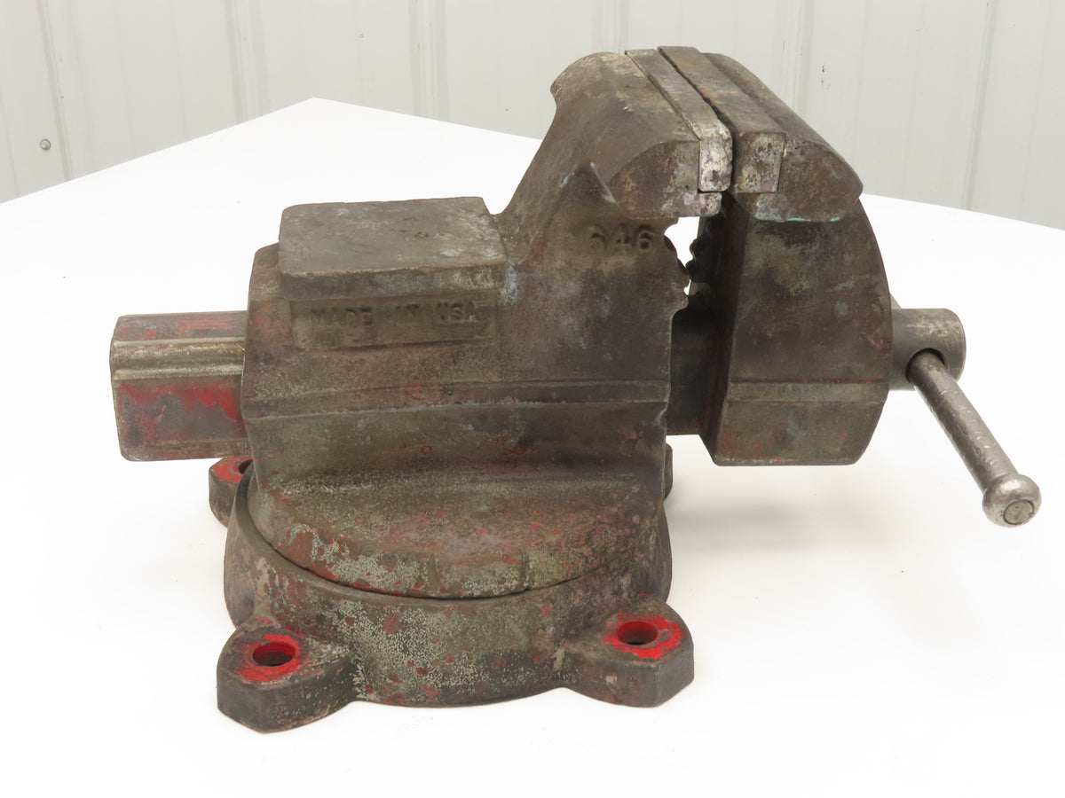 Wilton 646 Combination Pipe Bench Vise 6" Jaw Swivel Base Vintage Machinist