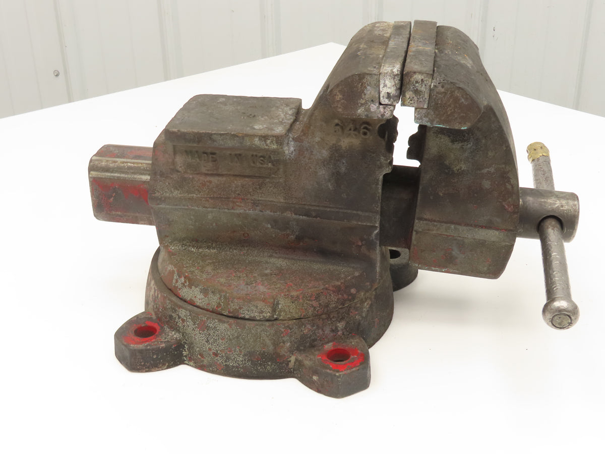 Wilton 646 Combination Pipe Bench Vise 6" Jaw Swivel Base Vintage Machinist