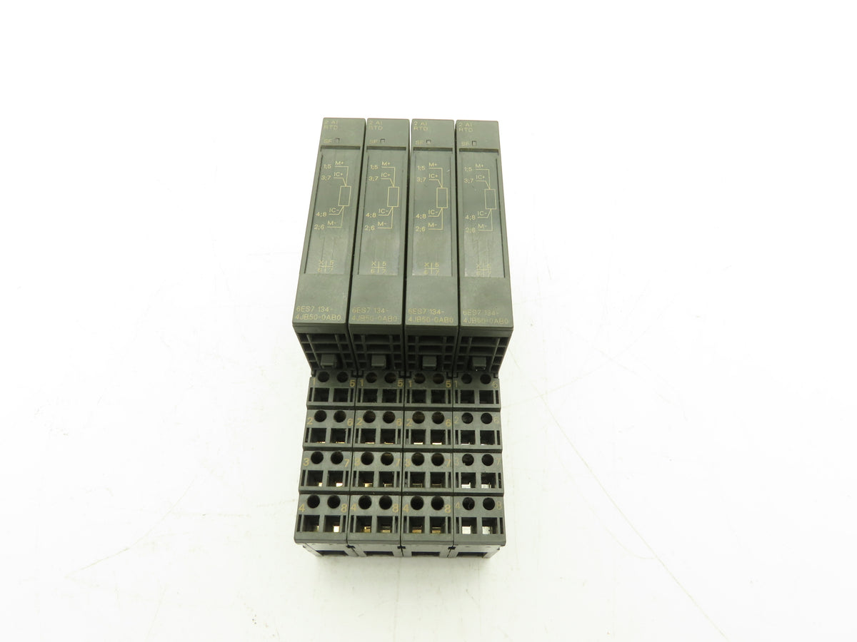 Siemens 6ES7 134-4JB50-0AB0 SIMATIC DP 2AI Analog Input Module Lot of 4