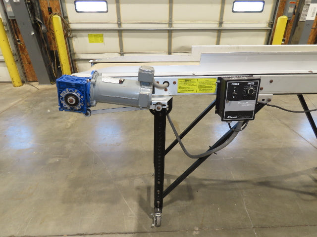 EMI Plastics 17"x 8' Portable Belt Conveyor 11"Bed 115V 1PH 16FPM Variable Speed