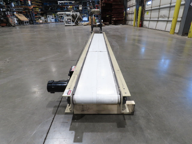 Plastic Process 16"x 12'L Slider Bed Conveyor 12"Belt 115V Variable Speed 52FPM