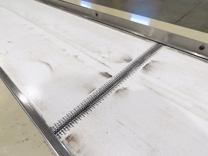 Plastic Process 16"x 12'L Slider Bed Conveyor 12"Belt 115V Variable Speed 52FPM