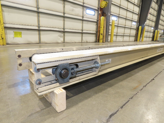 Plastic Process 16"x 12'L Slider Bed Conveyor 12"Belt 115V Variable Speed 52FPM