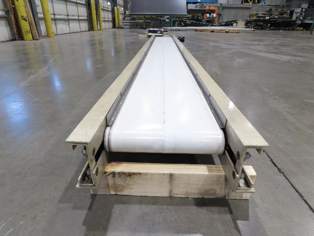 Plastic Process 16"x 12'L Slider Bed Conveyor 12"Belt 115V Variable Speed 52FPM