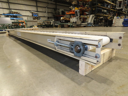 Plastic Process 16"x 12'L Slider Bed Conveyor 12"Belt 115V Variable Speed 52FPM