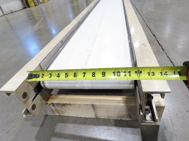 Plastic Process 16"x 12'L Slider Bed Conveyor 12"Belt 115V Variable Speed 52FPM