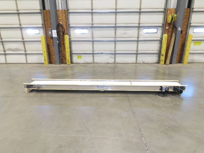 Plastic Process 16"x 12'L Slider Bed Conveyor 12"Belt 115V Variable Speed 52FPM