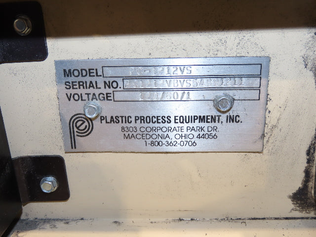 Plastic Process 16"x 12'L Slider Bed Conveyor 12"Belt 115V Variable Speed 52FPM