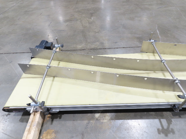 QC Industries 18"x 10'L Flat Belt Conveyor 230V 3PH 15FPM Automation Series