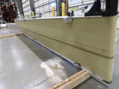 QC Industries 18"x 10'L Flat Belt Conveyor 230V 3PH 15FPM Automation Series