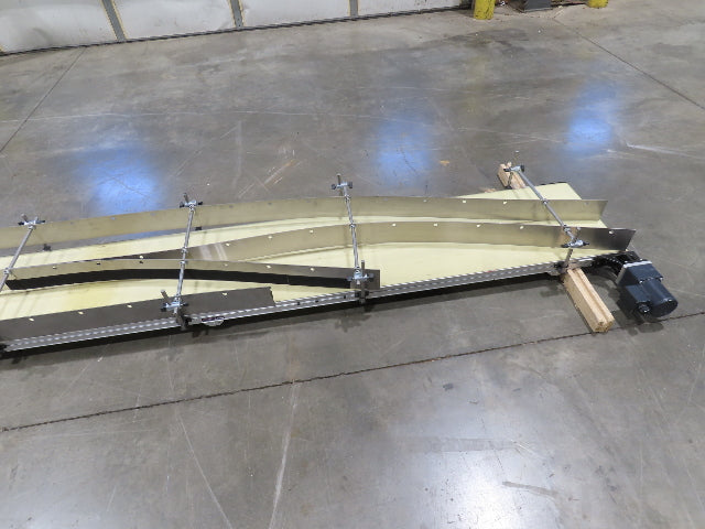 QC Industries 18"x 10'L Flat Belt Conveyor 230V 3PH 15FPM Automation Series