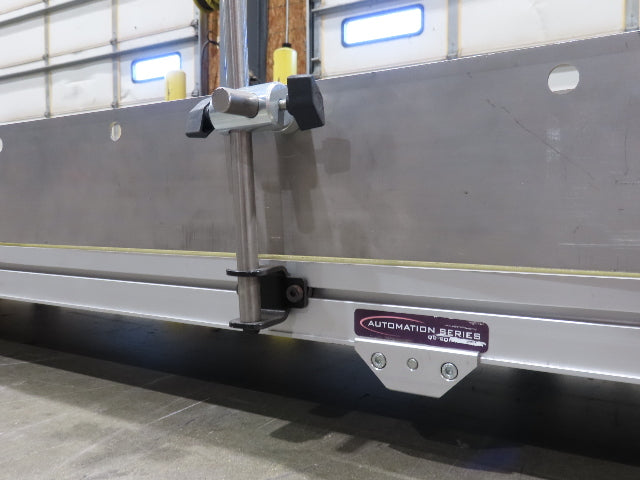 QC Industries 18"x 10'L Flat Belt Conveyor 230V 3PH 15FPM Automation Series