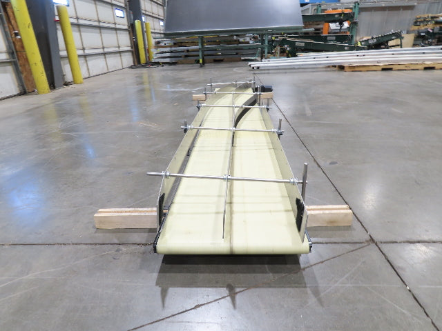 QC Industries 18"x 10'L Flat Belt Conveyor 230V 3PH 15FPM Automation Series