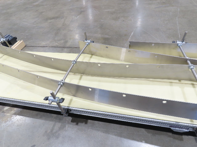 QC Industries 18"x 10'L Flat Belt Conveyor 230V 3PH 15FPM Automation Series
