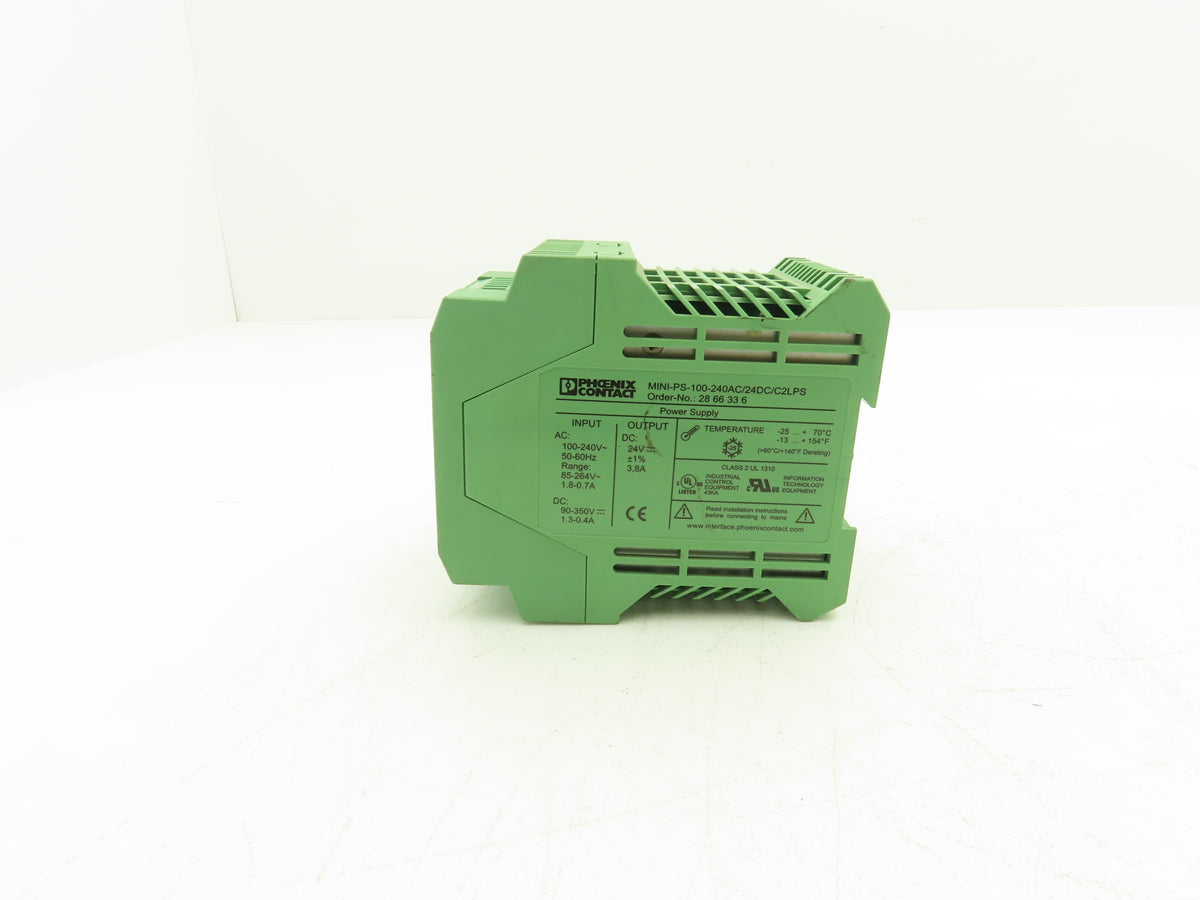 Phoenix MINI-PS-100-240AC/24DC/C2LPS Power Supply 85-264VAC/90-350VDC In 24V Out
