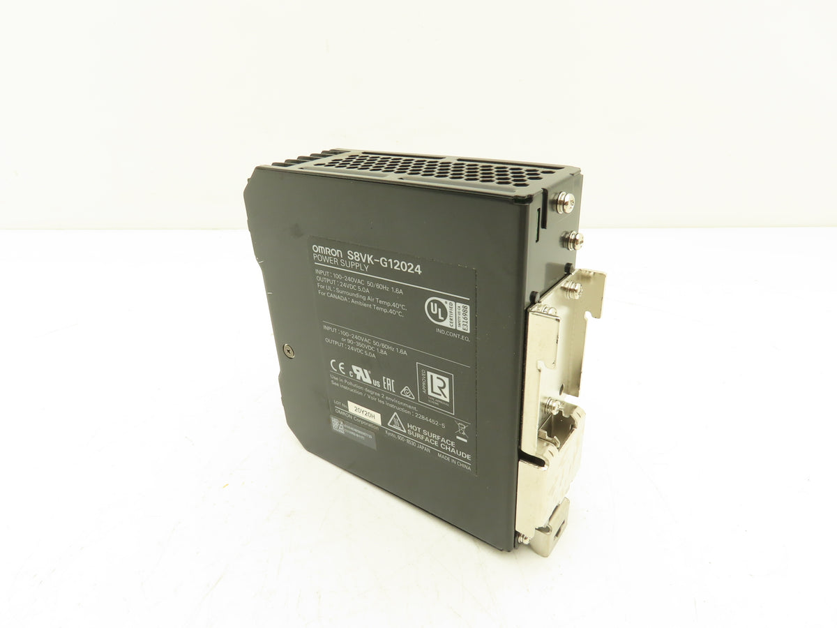 Omron S8VK-G12024 PLC Power Supply 100-240VAC 50/60Hz 1.6A In 24VDC 5A Out