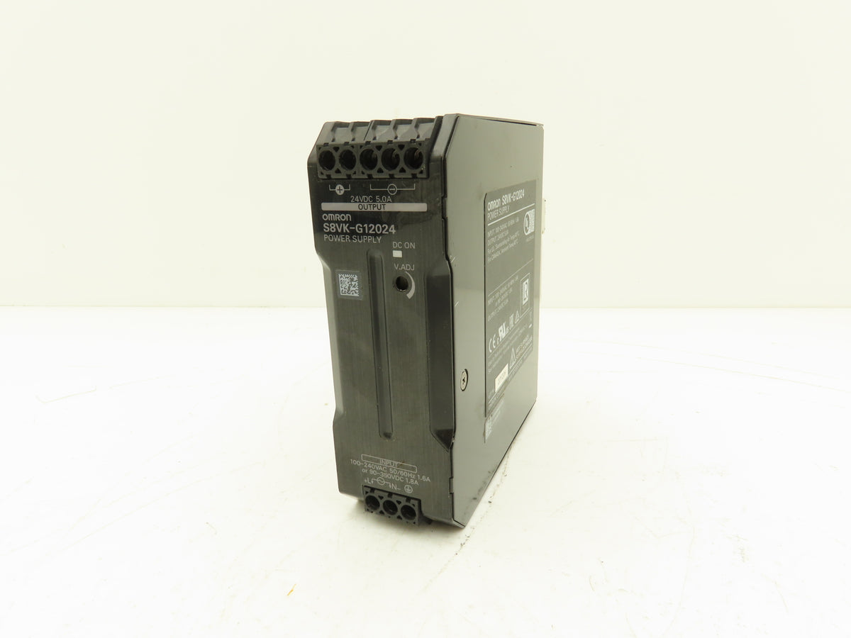 Omron S8VK-G12024 PLC Power Supply 100-240VAC 50/60Hz 1.6A In 24VDC 5A Out