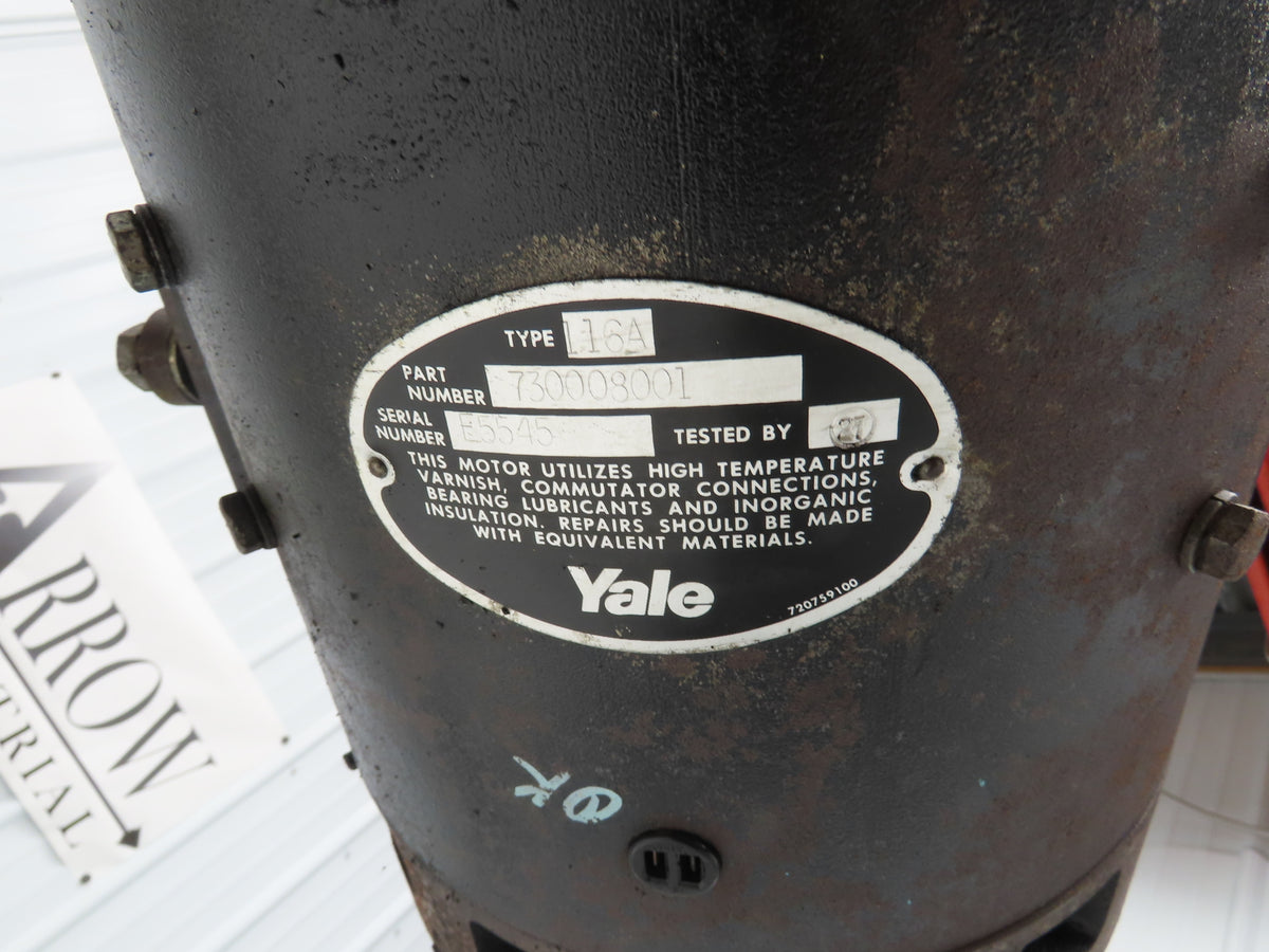 Yale 730008001 Forklift Traction Drive Motor 36VDC Off ERC080HDN36SV084