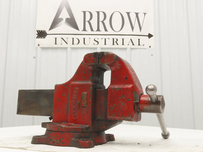 Columbian 604 Swivel Bench Vise 4" Jaw 3-1/2" Throat Depth 8-1/2"Opening