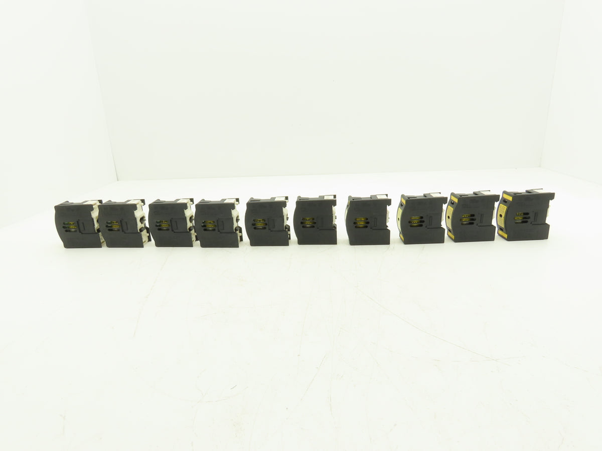 Buss JTN60030 Fuse Holder 30Amp 600V AC/DC 1-Pole Finger Safe Class J Lot of 10