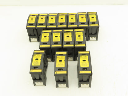 Buss JTN60030 Fuse Holder 30Amp 600V AC/DC 1-Pole Finger Safe Class J Lot of 14