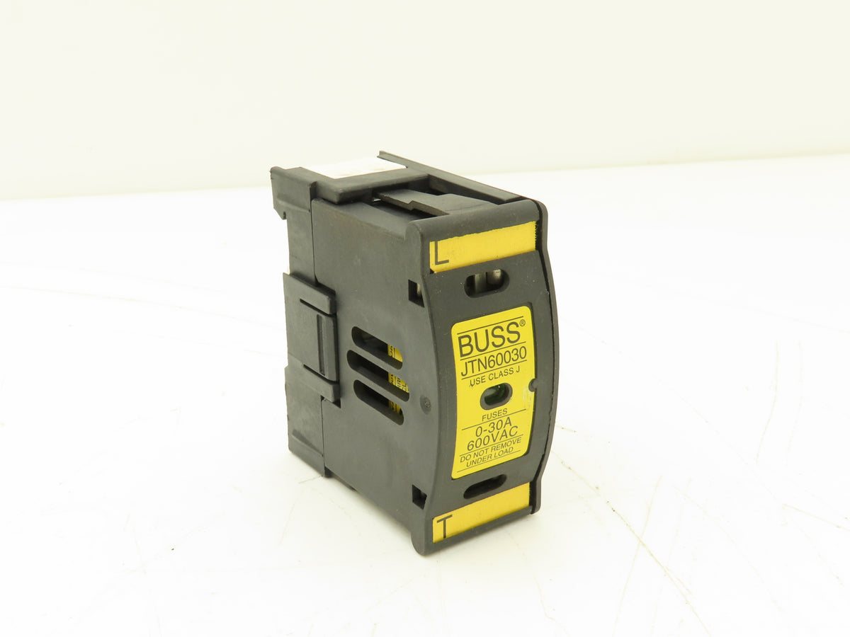 Buss JTN60030 Fuse Holder 30Amp 600V AC/DC 1-Pole Finger Safe Class J Lot of 14