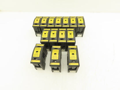 Buss JTN60030 Fuse Holder 30Amp 600V AC/DC 1-Pole Finger Safe Class J Lot of 14