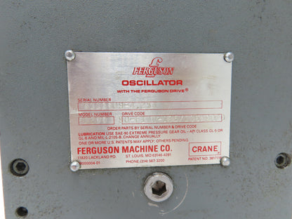 Ferguson Machine Co FD200 Rotary Oscillating Index Drive 1.5" Output Shaft