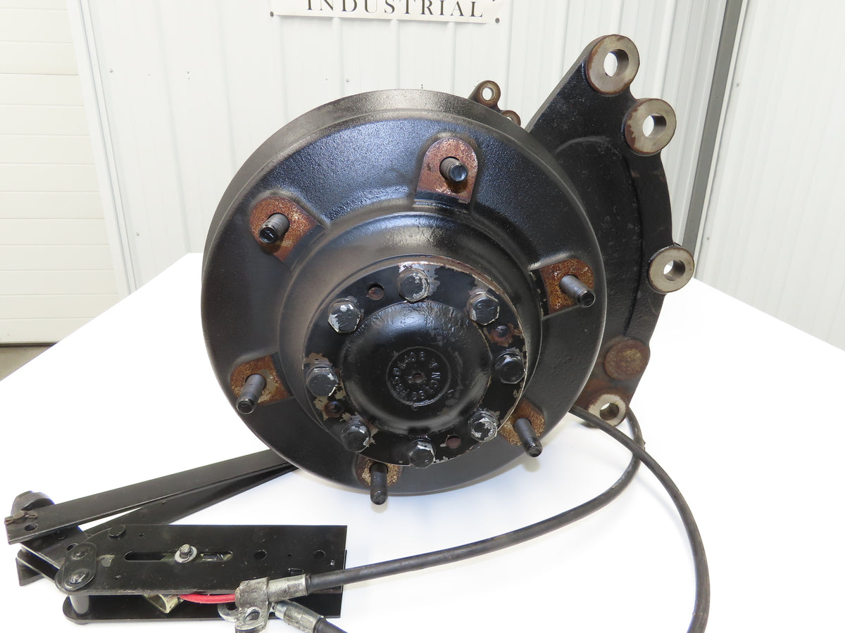 Hyster E60Z-33 Forklift Front Dual Wheel Drive Axle Assembly 6-Lug & Park Brake