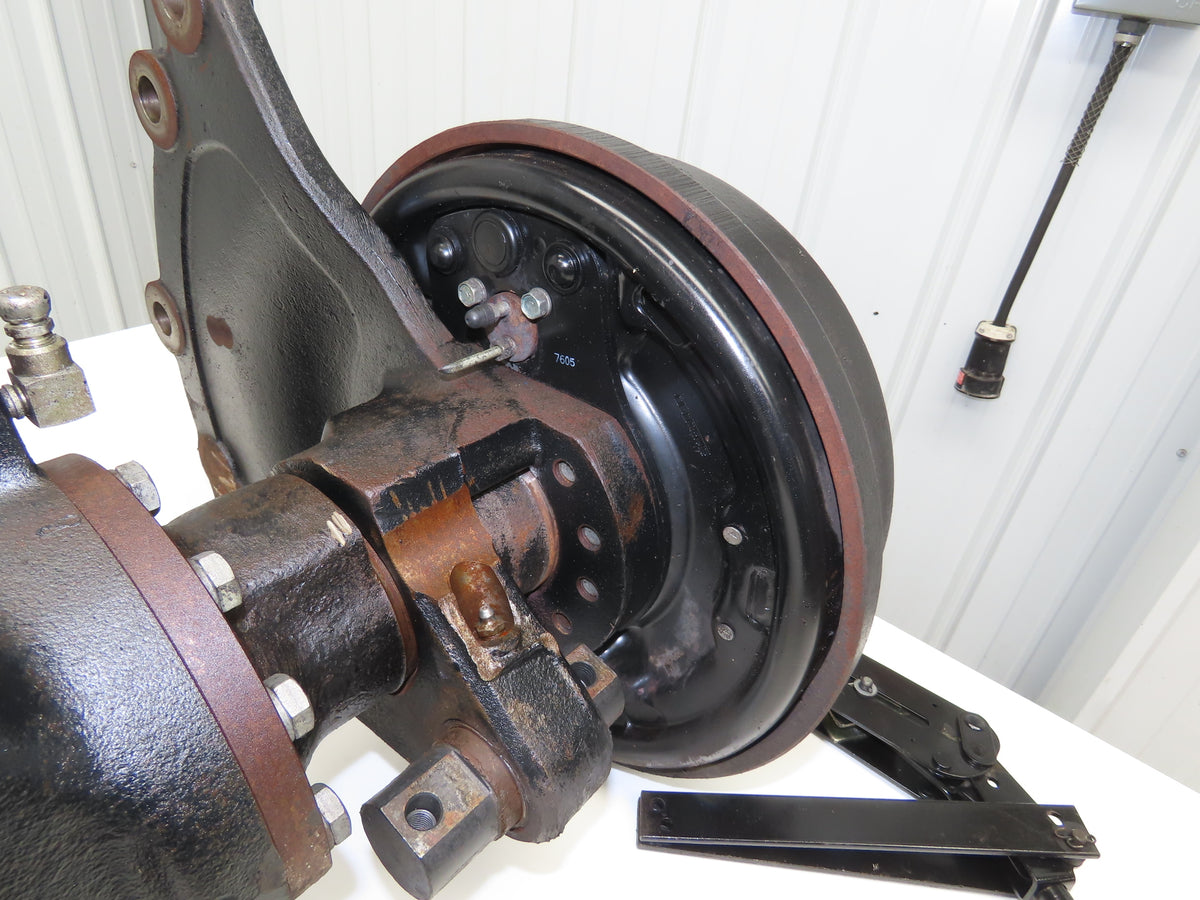 Hyster E60Z-33 Forklift Front Dual Wheel Drive Axle Assembly 6-Lug & Park Brake