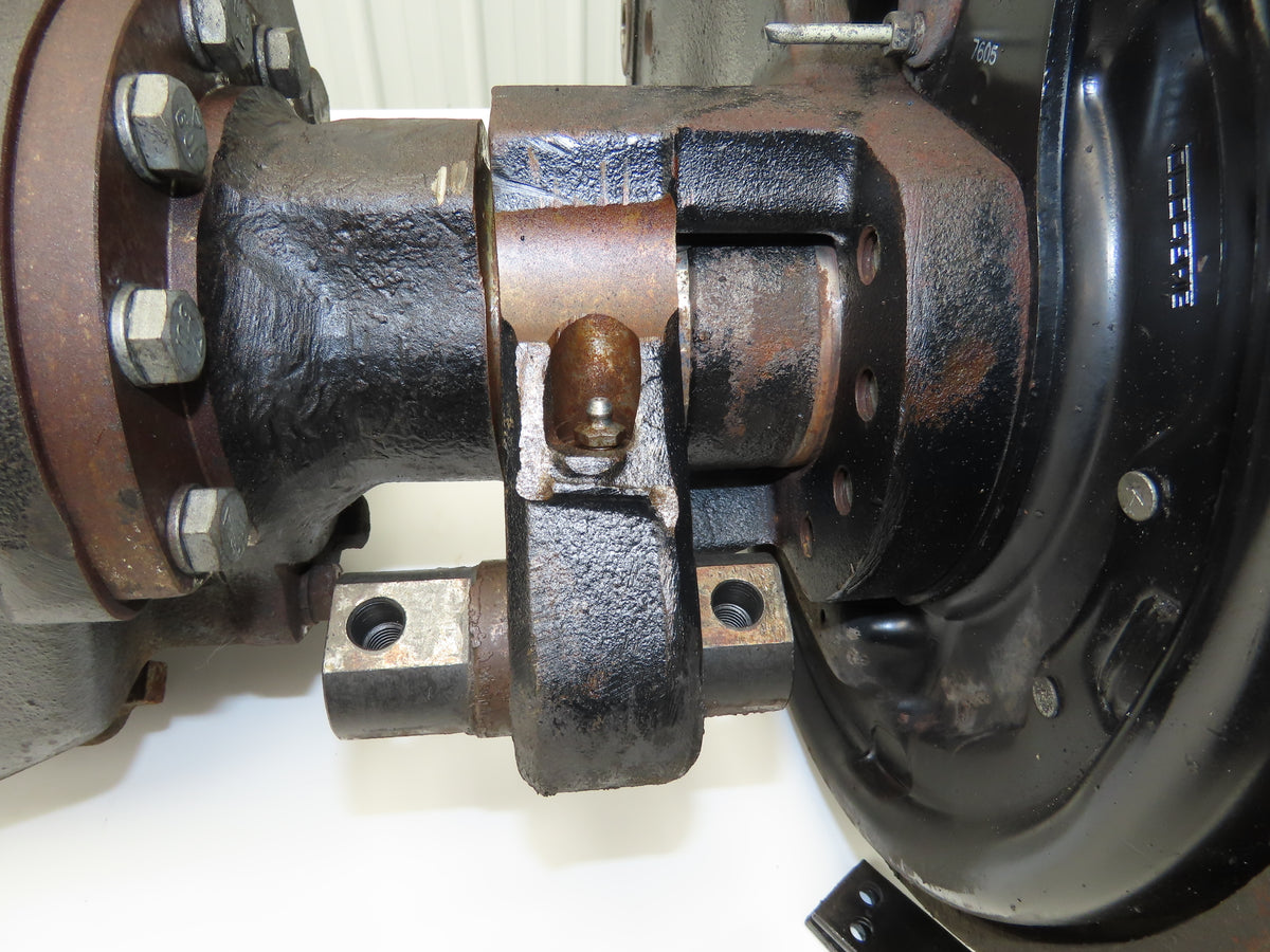 Hyster E60Z-33 Forklift Front Dual Wheel Drive Axle Assembly 6-Lug & Park Brake