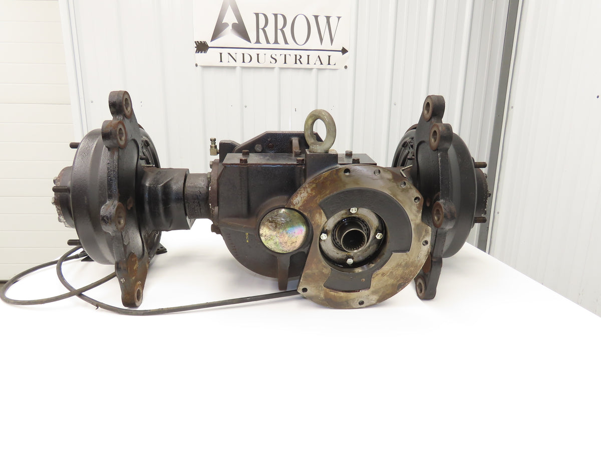 Hyster E60Z-33 Forklift Front Dual Wheel Drive Axle Assembly 6-Lug & Park Brake