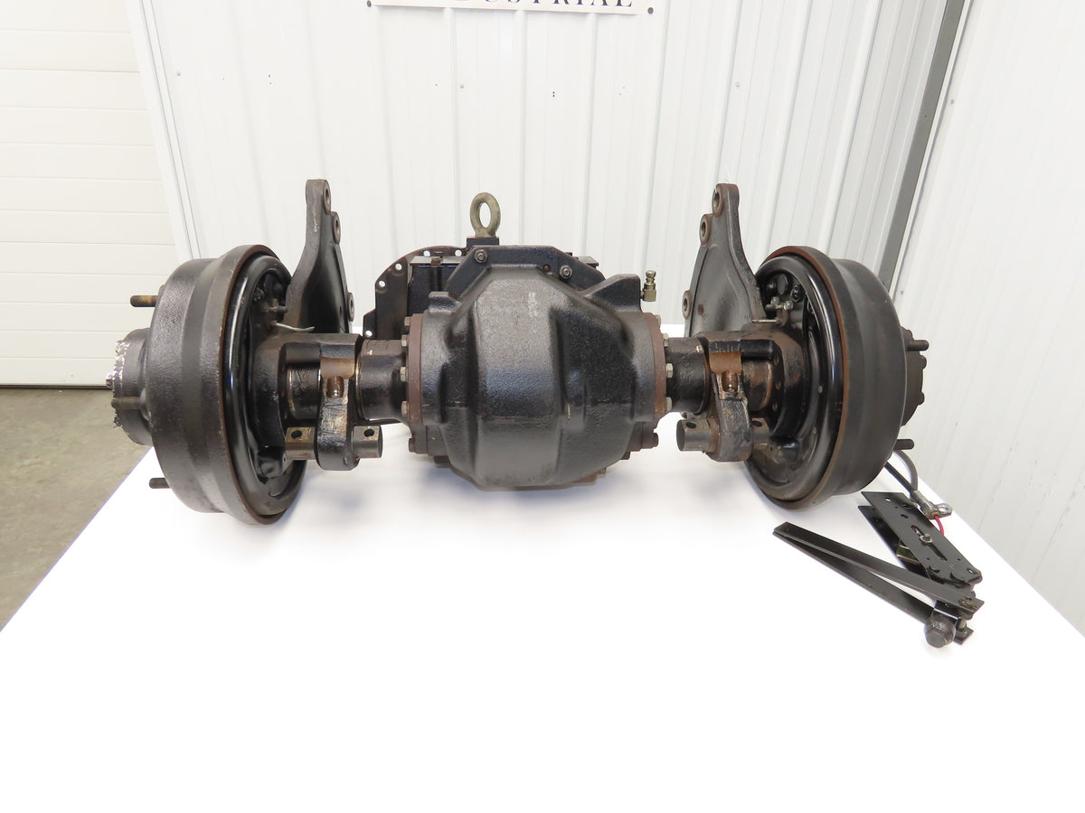 Hyster E60Z-33 Forklift Front Dual Wheel Drive Axle Assembly 6-Lug & Park Brake