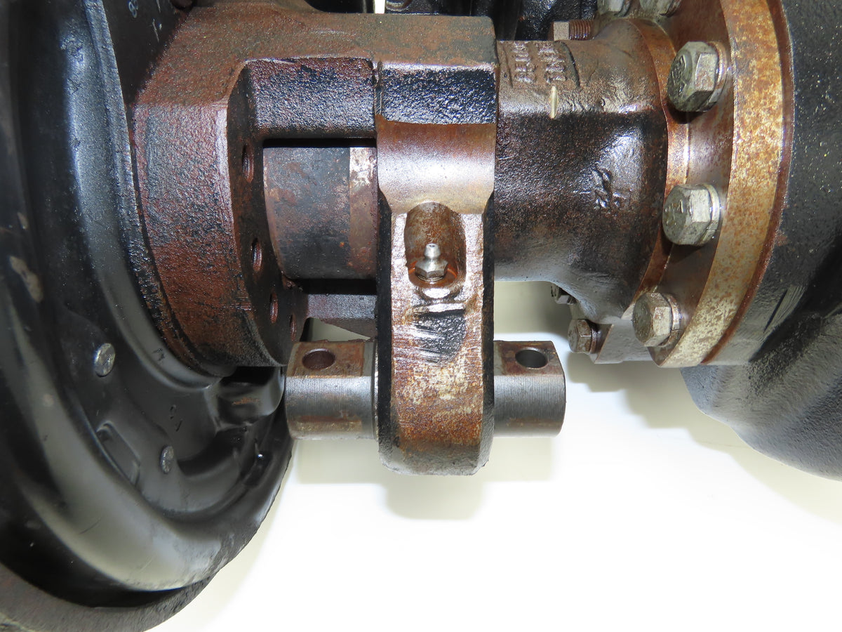Hyster E60Z-33 Forklift Front Dual Wheel Drive Axle Assembly 6-Lug & Park Brake