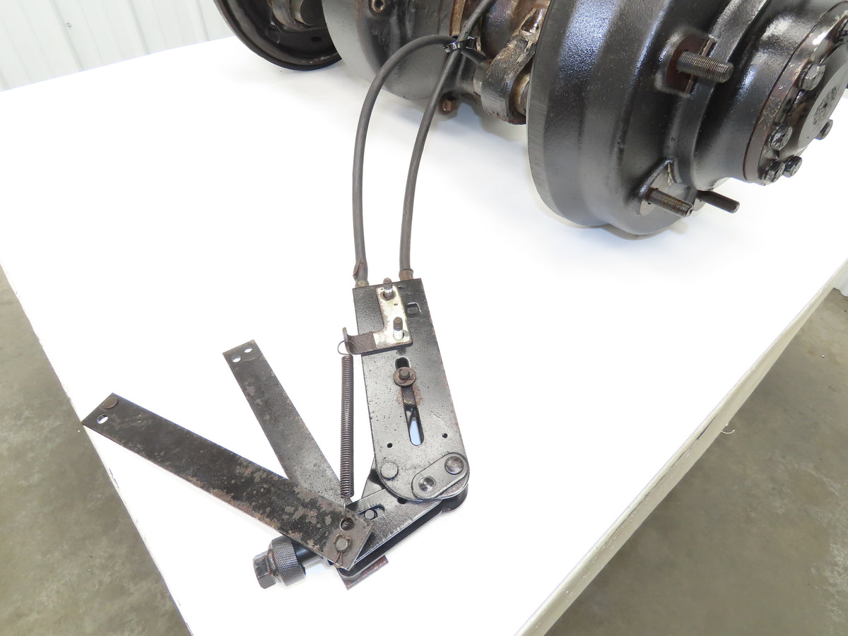 Hyster E60Z-33 Forklift Front Dual Wheel Drive Axle Assembly 6-Lug & Park Brake
