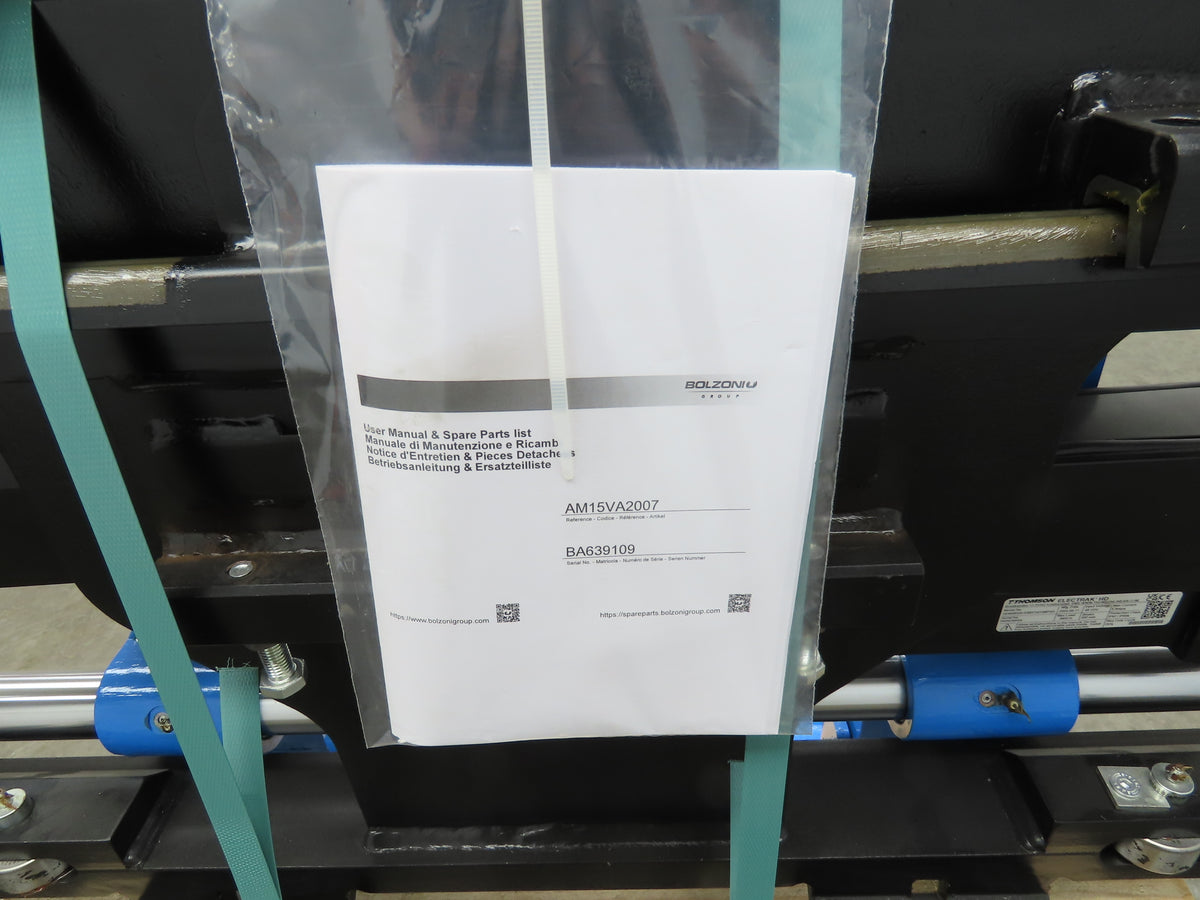 Bolzoni Forklift Class 2 Electric SideShift Fork Positioner Attachment 3300lbs