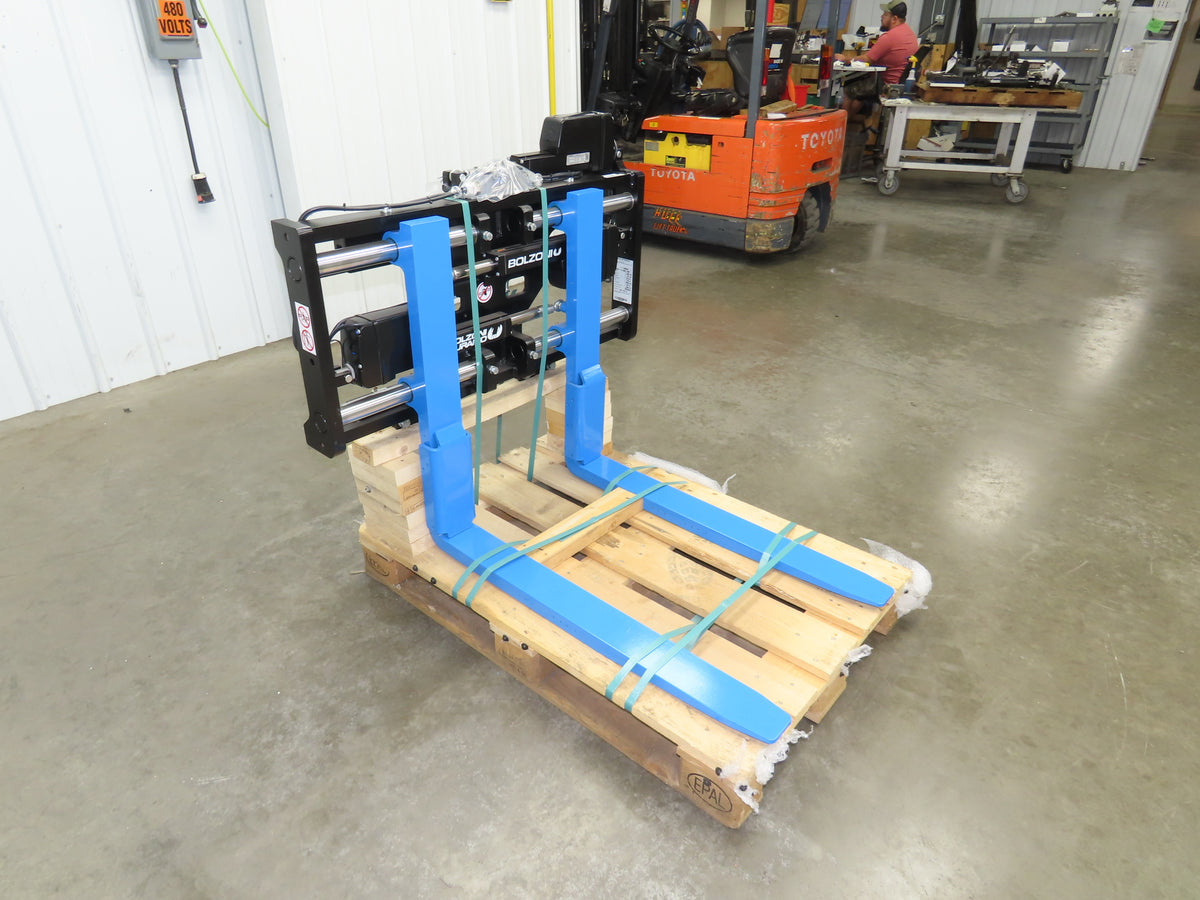 Bolzoni Forklift Class 2 Electric SideShift Fork Positioner Attachment 3300lbs